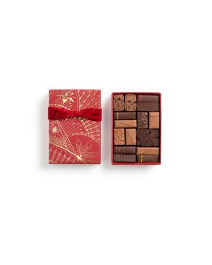 Christmas Haussmann Gift Box 16 Chocolates on a white background