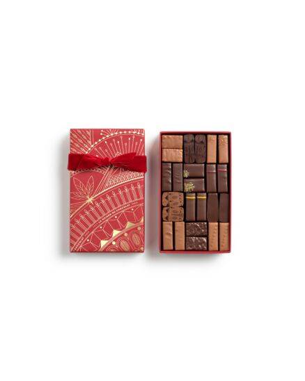 Christmas Haussmann Gift Box 24 Chocolates Corporate Gifts on a white background