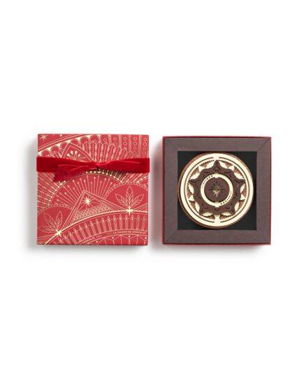 Chocolate Bouchée Christmas Star Corporate Gifts on a white background