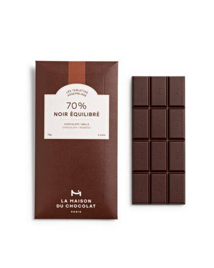 Tablette Chocolat Noir Equilibré 70% - Cadeaux d’Affaires
