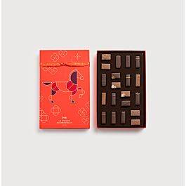Chinese New Year Chocolates Giftbox on a grey background