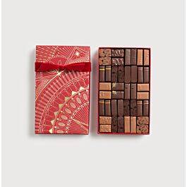 Christmas Haussmann Gift Box 40 Chocolates Corporate Gifts on a grey background