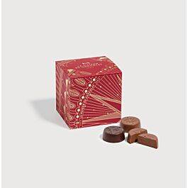 Christmas Praline Fritures Box Corporate Gifts on a grey background