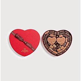 Valentine’s Day Heart Gift Box 48 Chocolates on a grey background