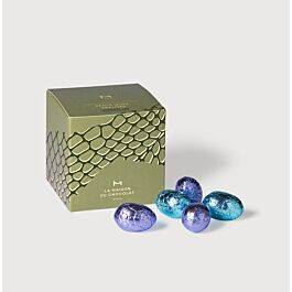 Étui Œufs Praliné Chocolat Lait sur fond gris